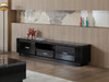 Paris 2.0m Engineered Stone Top TV Unit in Gloss Black
