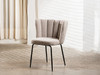 Fleur Dining Chair in Latte Boucle Fabric