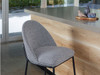 Oslo Bar Stool in Slate Boucle Fabric