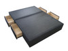 Emily Queen 4 Drawer Split Ensemble Base in Night