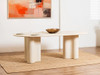 Coastal 2.2m Dining Table in Pebble Concrete Finish