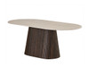 Crete Dining Table in Travertine