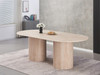 Pompeii 2.0m Dining Table in Travertine