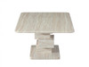 Eros Coffee Table in White Travertine