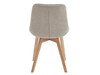 Forest Dining Chair in Taupe Fabric w/Oak Leg