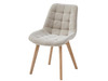 Forest Dining Chair in Taupe Fabric w/Oak Leg