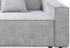 Carelli Modular Fabric Sofa with Chaise in Slate