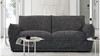 Modo 2 Seater Sofa in Black + Grey Melange Fabric