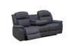 Paragon 3 Seater Electric Recliner in Charcoal Tech Fabric