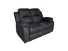 Valor 2 Seater Recliner in Black Tech Fabric