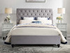 Colima King Fabric Upholstered Standard Bed Frame with Optional Wings