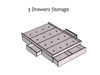 3 Drawers Storage