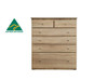 Budget 5 Drawer Tallboy 920mm Wide Australian Made