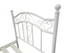 Bianca Single Metal Bed Frame in Silver