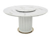 Como Round Marble Dining Table in White