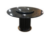 Como Round Marble Dining Table in Black