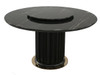 Como Round Marble Dining Table in Black