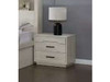 Chicago King Single  Bed with Side Gas Lift Storage in White Wash