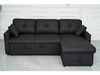 Romy Sofa Bed with Reversible Storage Chaise in Black
