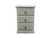 Linda 3 Drawer Solid Pine Bedside Chest