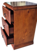 Linda 3 Drawer Solid Pine Bedside Chest