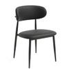 Anne Dining Chair in Black PU