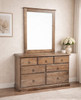 Cronulla Solid Pine Dresser & Mirror in #501