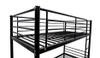 City Single Metal Bunk Bed in Black