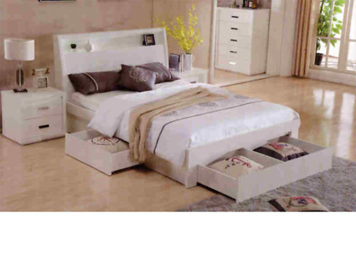 Chicago Queen Bed with storage drawers