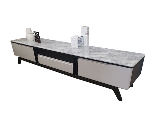 Kiama 2.0m Stone Top Entertainment Unit in Grey