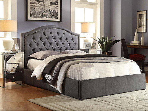 Windsor King Bed in Charcoal