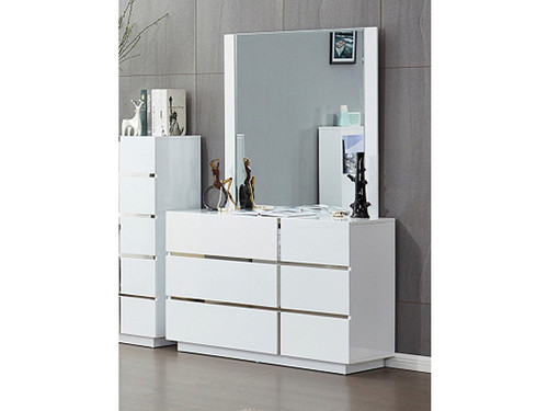 Nevada Dressing Table in Gloss White