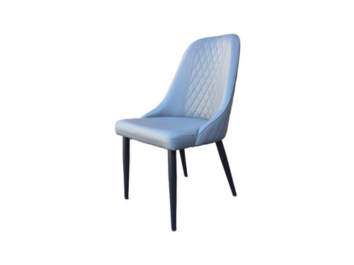 Zurich Dining Chair Grey w/Black Leg