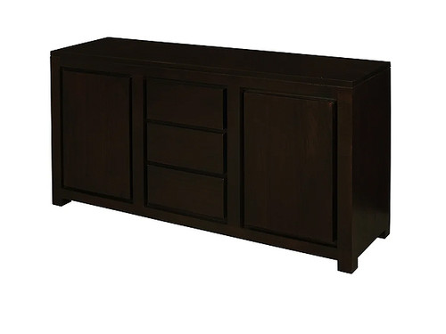 Amsterdam 2 Door 3 Drawer Buffet in Chocolate