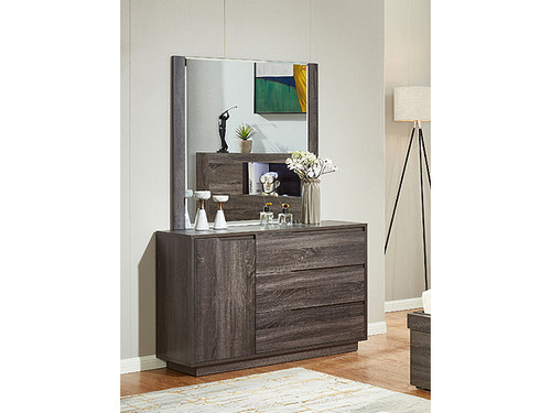 Boston Dressing Table in Charcoal