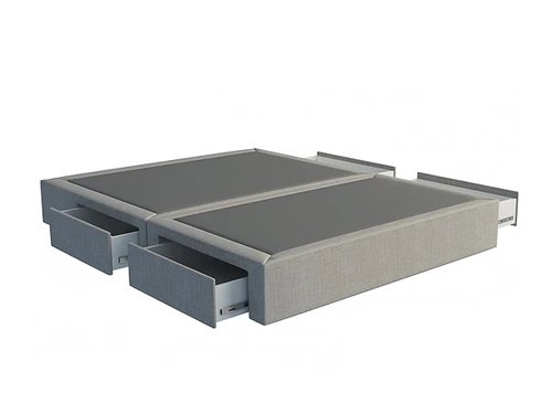 Emily Queen 4 Drawer Split Ensemble Base in Cement