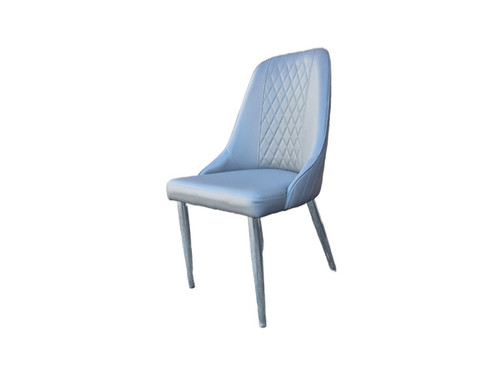 Zurich Dining Chair Grey w/Silver Leg Zurich Dining Chair Grey w/Silver Leg