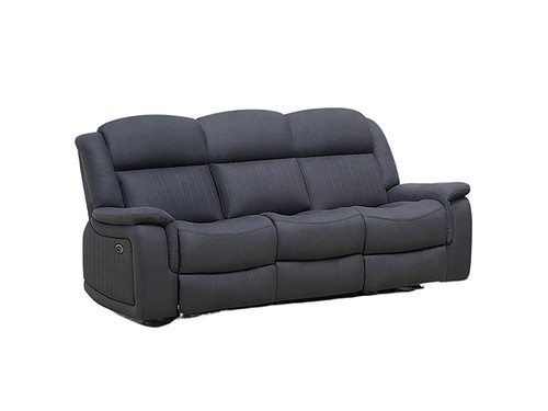 Paragon 3 Seater Electric Recliner in Charcoal Tech Fabric