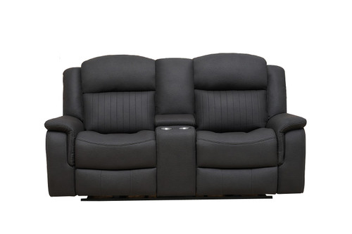Paragon 2 Seater Electric Recliner in Black Tech Fabric