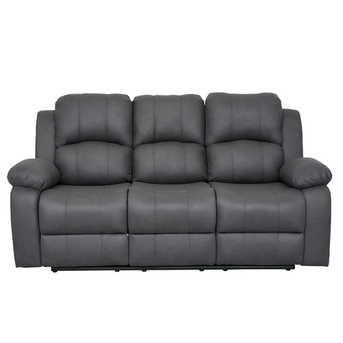 Valor 3 Seater Recliner in Charcoal Tech Fabric