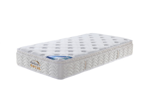 Royal King Single Eurotop Pocket Spring Mattress in Medium Feel