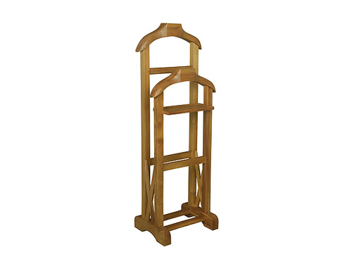 Maison Twin Valet Rack  Solid Mahogany Timber in Caramel