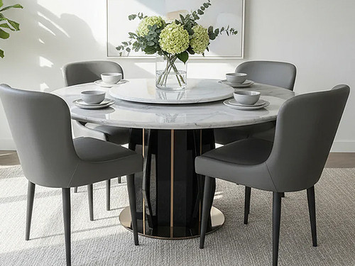 Provence Round Marble Dining Table