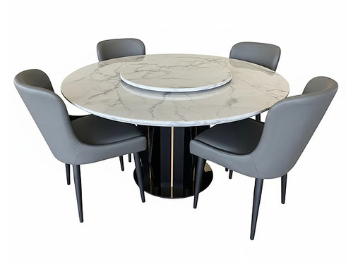 Provence Round Marble Dining Table