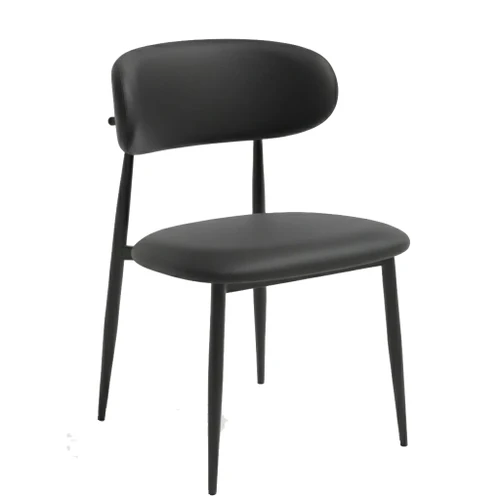 Anne Dining Chair in Black PU