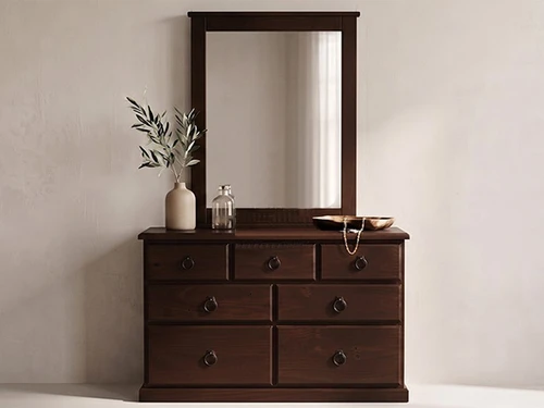 Cronulla Solid Pine Dresser & Mirror in #219