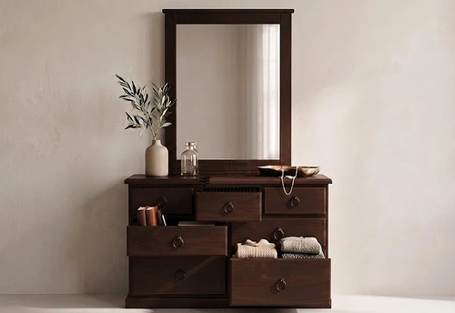 Cronulla Solid Pine Dresser & Mirror in #219