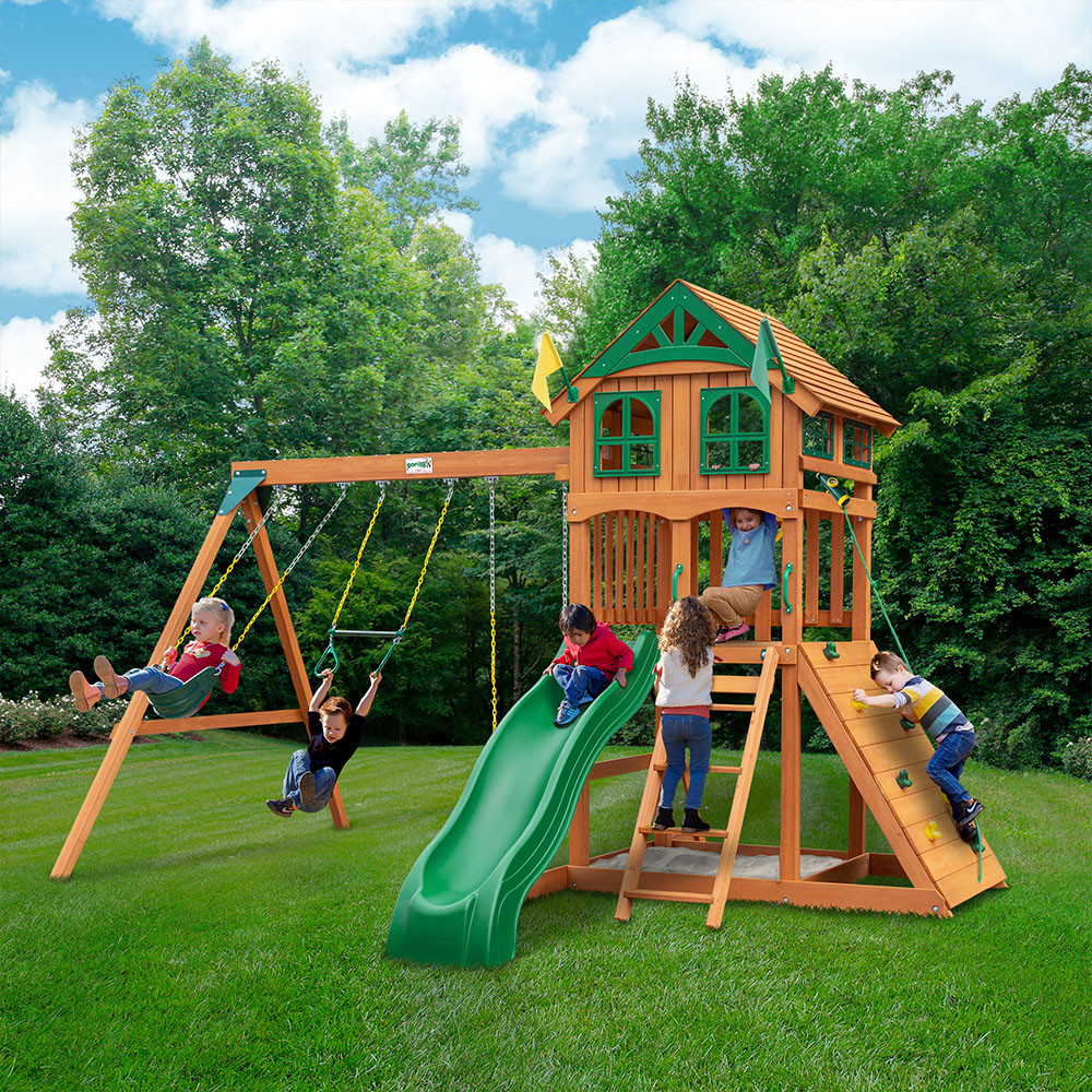 Park Playhouse Summer 2021 Outing Swing Set For Backyard