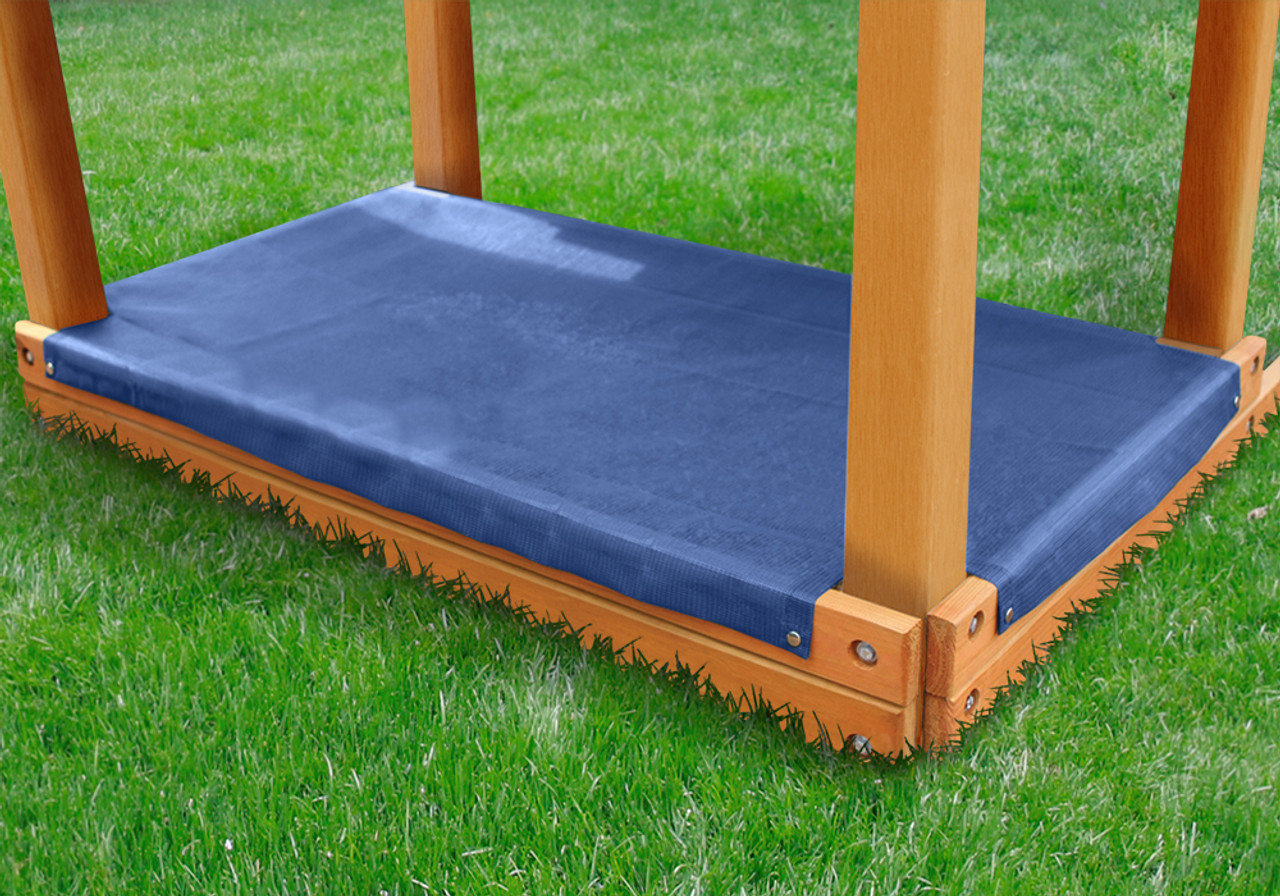 swing set with sandbox