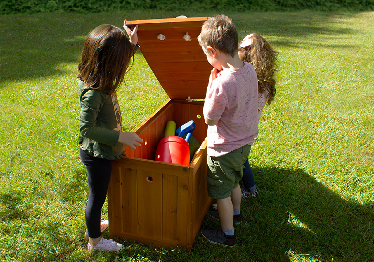 Wooden Toy Chest for Outdoor Storage | Gorilla Playsets